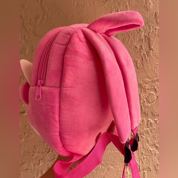 NWT PINK PLUSH GIRLS BACKPACK double zip kitty 10'x10'x3'inch. Excellent quality - Picture 14 of 17